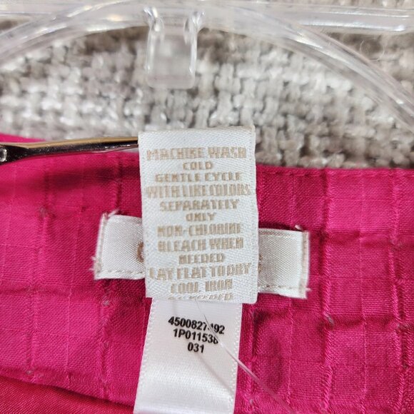 Chicos Textured Waffle Travel Jacket Womens US Large Raspberry Lined - Picture 11 of 11